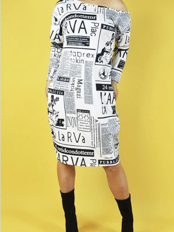 Magazine Midi Dress